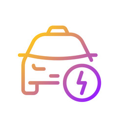 Taxi And Lightning Pixel Perfect Gradient Linear