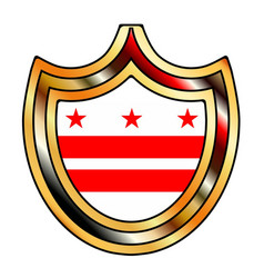 Washington Dc State Flag Shield Spoof