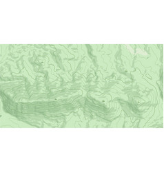 Abstract Topographic Map In Green Colors