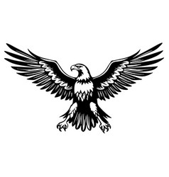 Bald Eagle In Drawing Stencil