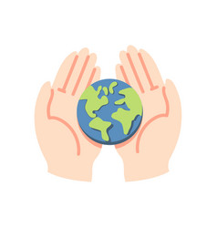 Hands Holding World Earth