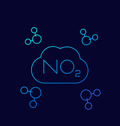 No2 Nitrogen Dioxide Molecule Linear