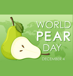 World Pear Day Poster Design