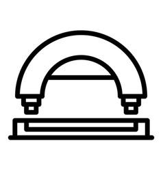 Arc Hole Punch Icon Outline Style