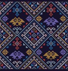 Filipino Folk Art Yakan Seamless Pattern