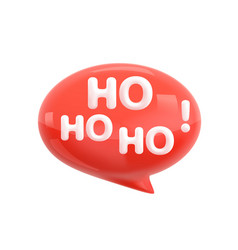 Ho Ho Ho Quote Trendy White Glossy 3d Lettering