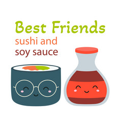 Kawaii Sushi And Soy Sauce