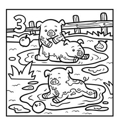 Coloring Book Three Pigs