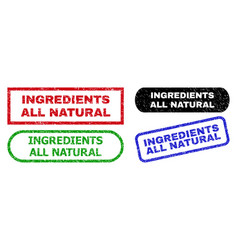 Ingredients All Natural Rectangle Stamp Seals