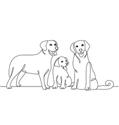 Labrador Retriever One Line