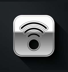 Silver Wi-fi Wireless Internet Network Symbol