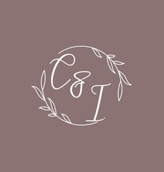 Ci Wedding Initials Monogram Logo Ideas