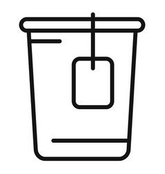 Fast Takeout Tea Cup Icon Outline Cook