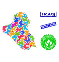 Save Nature Composition Map Iraq