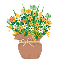 Spring Flowers Pot