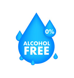 Alcohol Free Icon Symbol On White Background