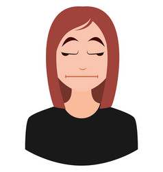 Bored Girl Emoji On White Background