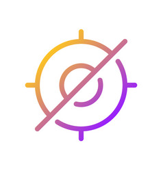 Crossed Aim Pixel Perfect Gradient Linear Ui Icon