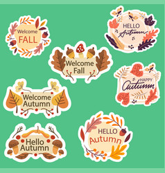 Hello Autumn Sticker Set