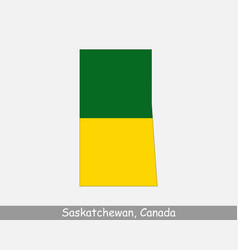 Saskatchewan Canada Map Flag