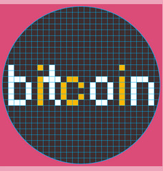 Bitcoin Pixel Art Style Design