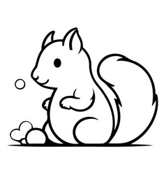 Cute Squirrel Cartoon Icon