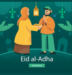 Flat Eid Al Adha Posts Set