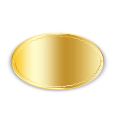 Golden Plate Icon Gradient Effect Name Tag