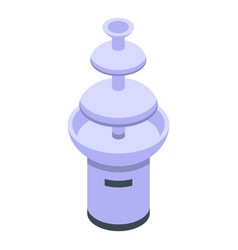 Chocolate Fountain Device Icon Isometric