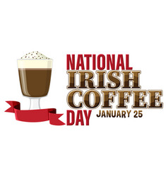 National Irish Coffee Day Banner Design