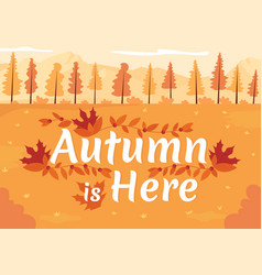 Autumn Is Here Poster Flat Templates