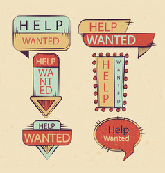 Help Wanted Label Set Design