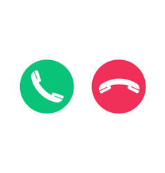 Answer Decline Phone Call Hang Up Red Green