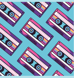 90s Cassette Music Pattern