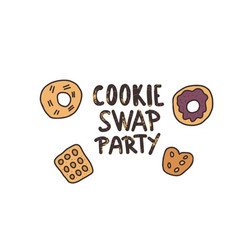 Cookie Swap Lettering Concept Design