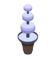 Fondue Icon Isometric Chocolate Fountain