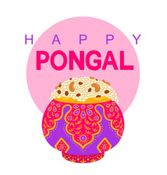 Happy Pongal Religious Festival Of South India