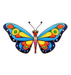 Butterfly Cartoon Colored Clipart