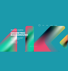 Fluid Gradient Triangles Landing Page Background