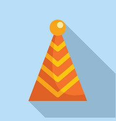 Xmas Party Hat Icon Flat Kid Funny Event