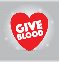 A Give Blood Heart