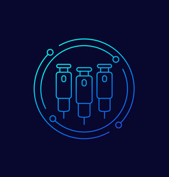 Insulin Pens Icon Linear Design