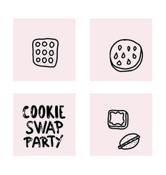 Cookie Swap Lettering Concept Design