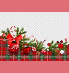 Red Holiday Tartan Decor