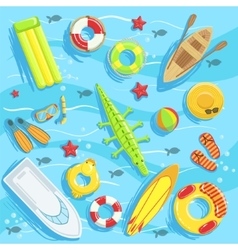 Water Toys And Other Objects From Above