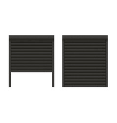 Black Closed And Ajar Roller Garage Shutter Door