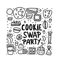 Cookie Swap Lettering Concept Design