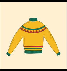 Cozy Bright Sweater With An Ornament