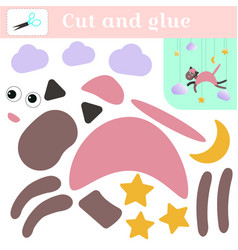 Paper Game Cut Out And Glue Little Animal Cat