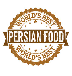 Persian Food Sign Or Stamp